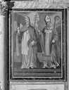 tableau d'autel et son cadre : saint Pierre et saint Claude