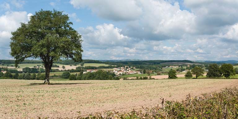 village de Saint-Julien-sur-Dheune (paysages du canal du Centre)