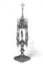 reliquaire-monstrance de Notre-Dame des Malades et statuette : Vierge à l'Enfant