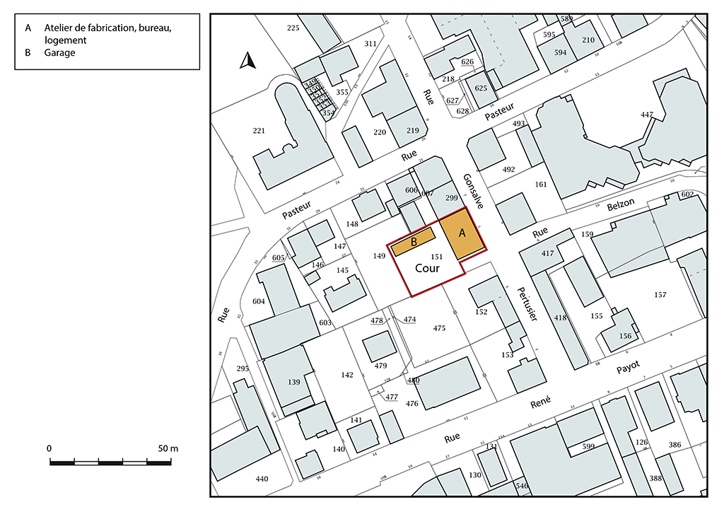 immeuble et atelier d'horlogerie d'Emile Bonnet