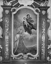 2 tableaux : l'Invention du scapulaire et l'Institution du rosaire