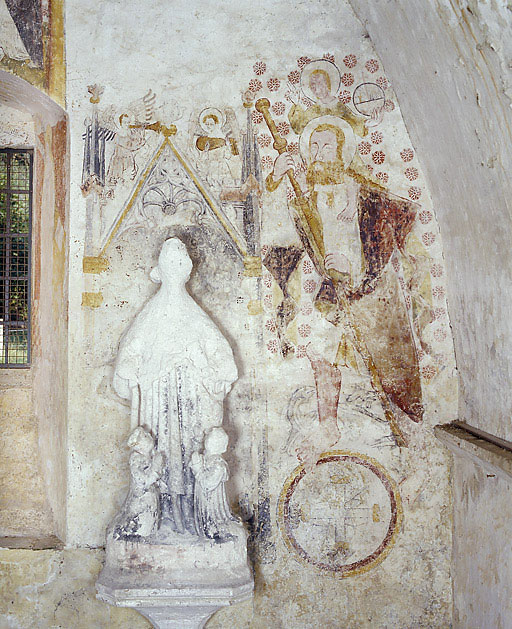 peinture murale : saint Christophe