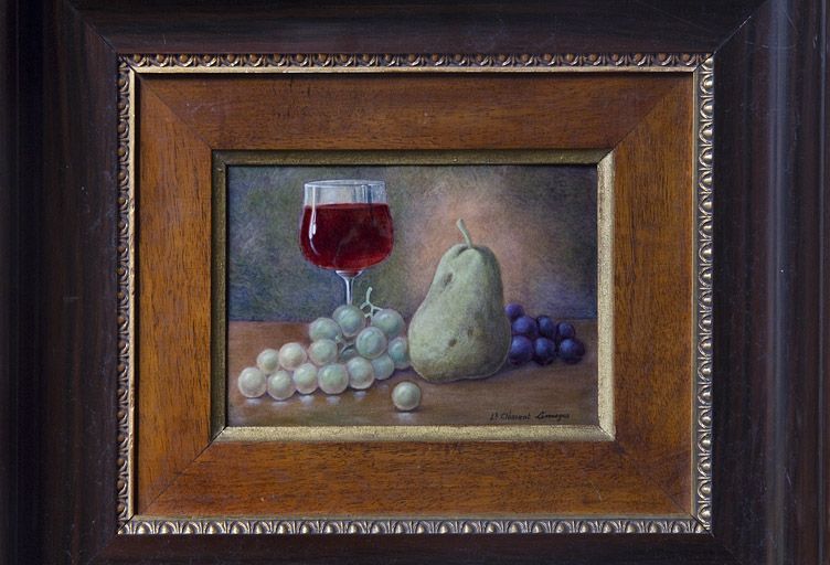 tableau émaillé : Nature morte