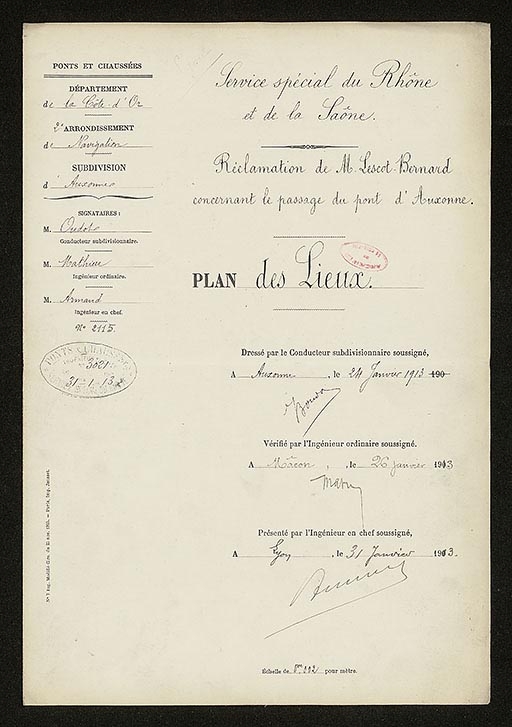Les conséquences du passage de la Saône dans la commune d'Auxonne