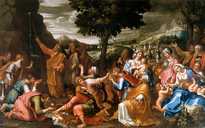 3 tableaux : la Sortie d'Egypte, le Passage de la mer Rouge et Moïse faisant jaillir une source
