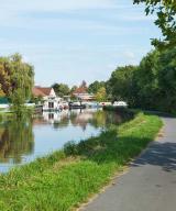 port de Fragnes ; halte fluviale (canal du Centre)