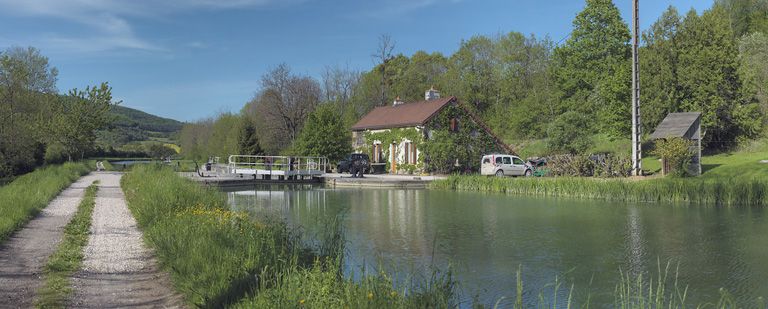 site de l'écluse 27 du versant Saône, dite du Bouchet (canal de Bourgogne)