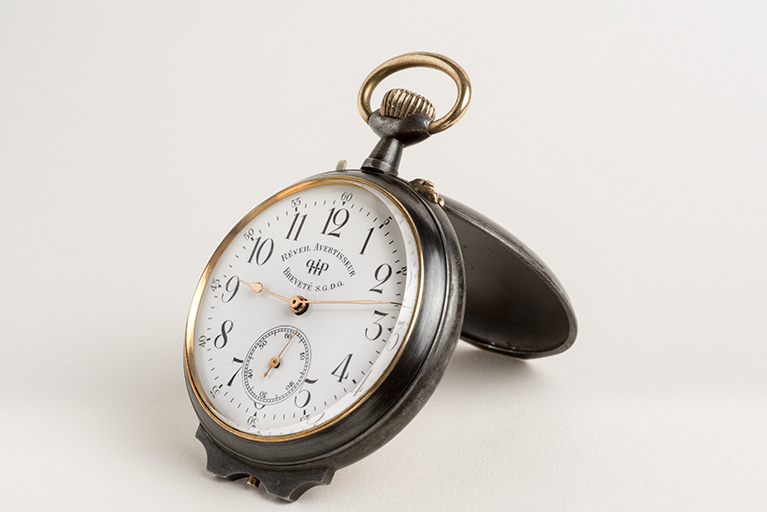 montre de gousset mécanique dite réveil avertisseur Hipp