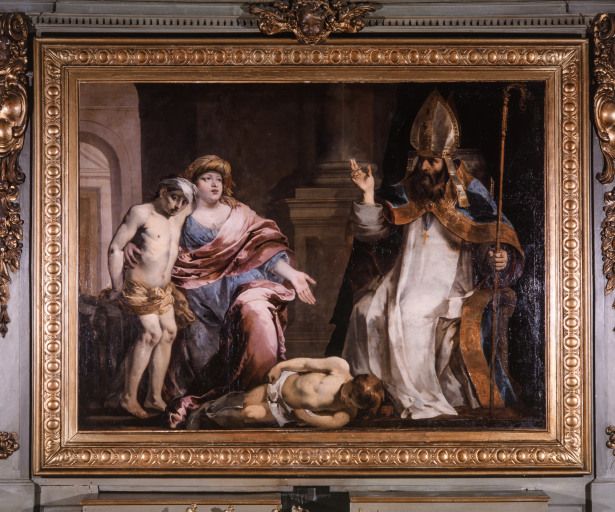 tableau (tableau d'autel) : le miracle de saint Hugues, numéro d'inventaire : 87 GHD 0767