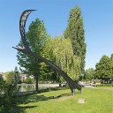 monument commémoratif dédié à Gustave Eiffel (paysages du canal de Bourgogne)