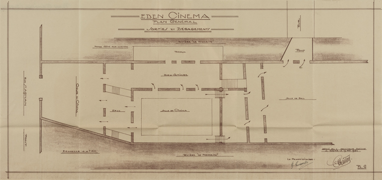 cercle de sociabilité (cercle militaire) puis cinéma Eden, café du Colisée et salle des fêtes