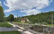 site de l'écluse 17 du versant Saône, dite du Rempart (canal de Bourgogne)