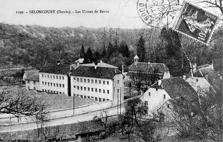 usine d'horlogerie Seydel, puis Japy, puis usine de mécanique de précision des Ets A. Paul Japy, puis usine de petite métallurgie La Bernoise - Ets Wittmer, puis Société Nouvelle Wittmer