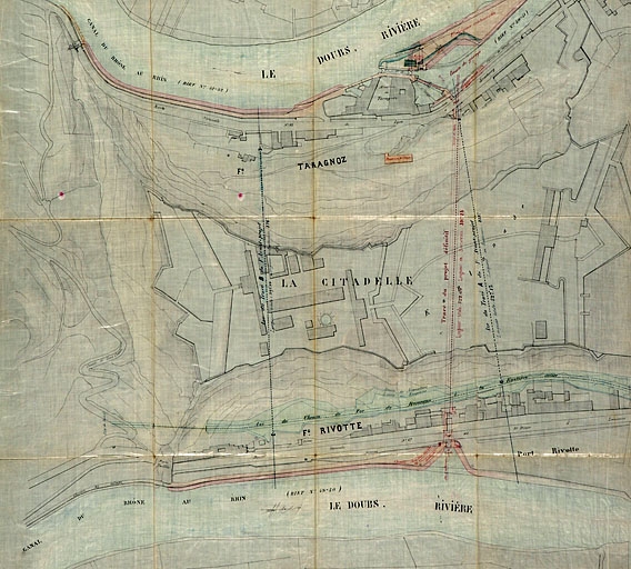 site d'écluse n° 50 N de Tarragnoz (canal du Rhône au Rhin)