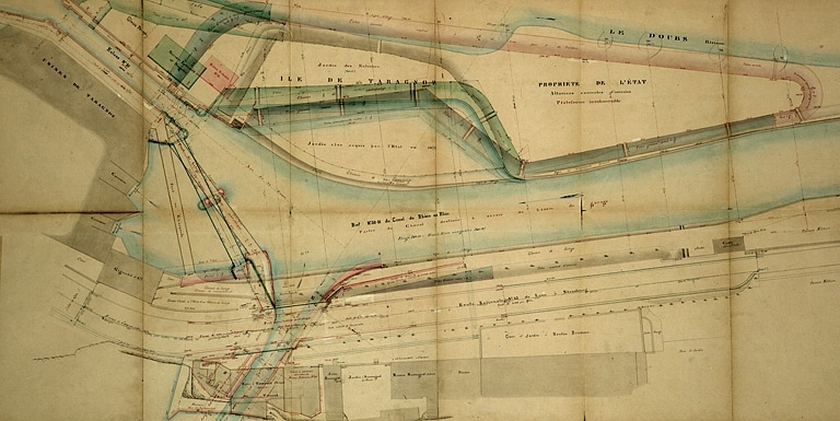 site d'écluse n° 50 N de Tarragnoz (canal du Rhône au Rhin)