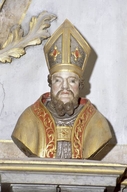bustes en pendant : saint Loup et saint Louis