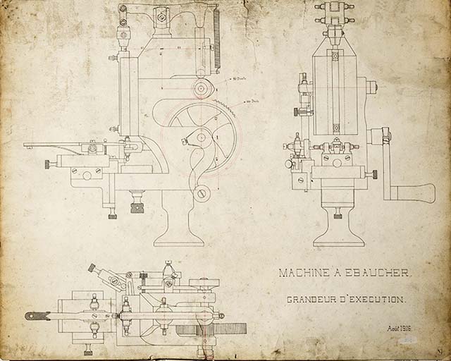 le mobilier de l'atelier de construction mécanique Berçot puis Roch