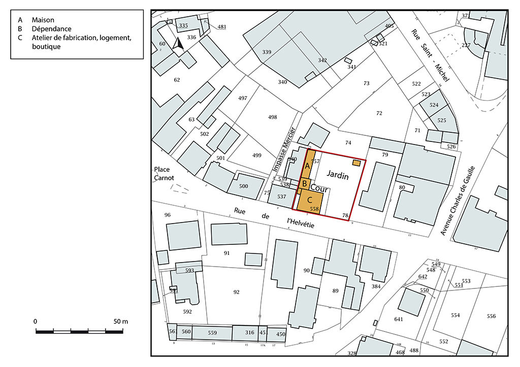 maison et atelier d'horlogerie Prétot puis Grenouillet