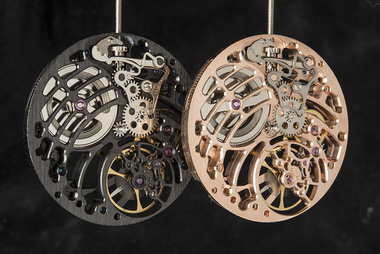 mécanismes d'horloge (2 mouvements de montre mécanique Arte)