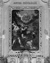 tableau et son cadre : la Lapidation de saint Etienne