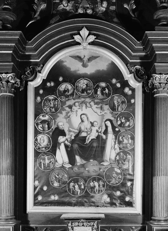 tableau : la Vierge du Rosaire