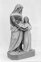 groupe sculpté : l'Education de la Vierge