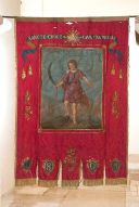 bannière de procession : Saint Cyr et Adoration du Saint Sacrement