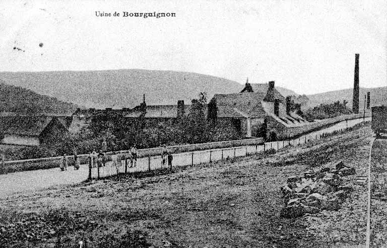 usine métallurgique dite forges de Bourguignon, actuellement usine de chaudronnerie et centrale hydroélectrique