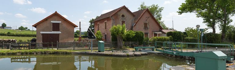 site de l'écluse 21 du versant Océan ; dite de ou des Halliers (canal du Centre)