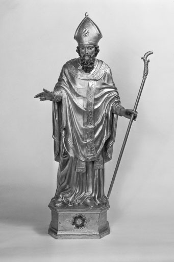 statue-reliquaire : saint Blaise