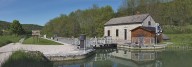 site de l'écluse 28 du versant Saône, dite de la Charme (canal de Bourgogne)