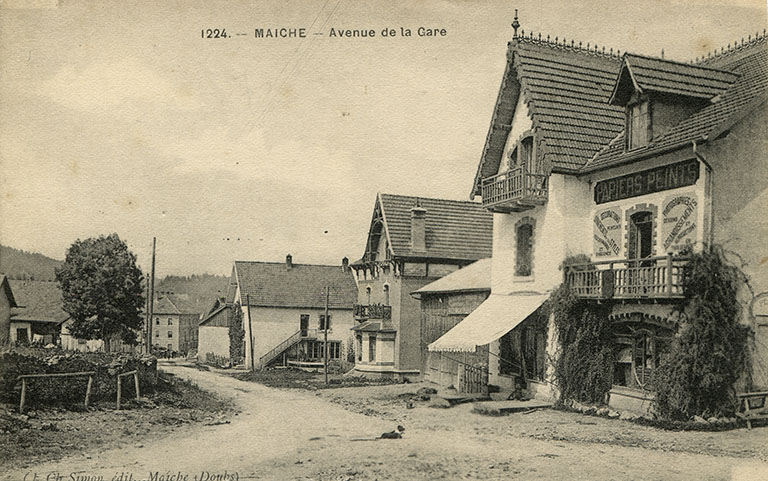 maison et café Francis Grux puis bijouterie et atelier d'horlogerie d'Amédée Mairot