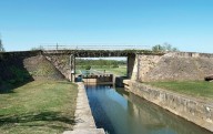 site de l'écluse de La Truchère (la Seille canalisée)
