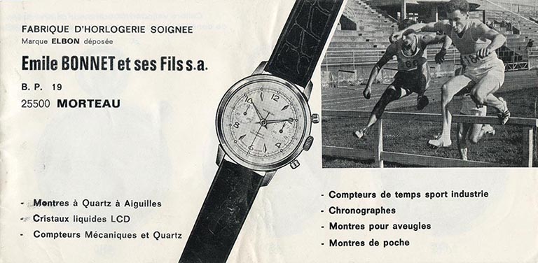 maison et usine d'horlogerie (usine de montres) Emile Bonnet et Fils
