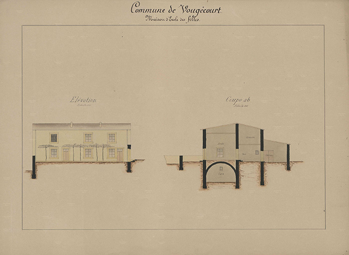 L'architecture civile publique de la commune de Vougécourt