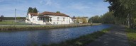 salle des fêtes d'Ecuisses (paysages du canal du Centre)