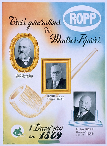 ensemble d'industrie du bois de la société des pipes Ropp