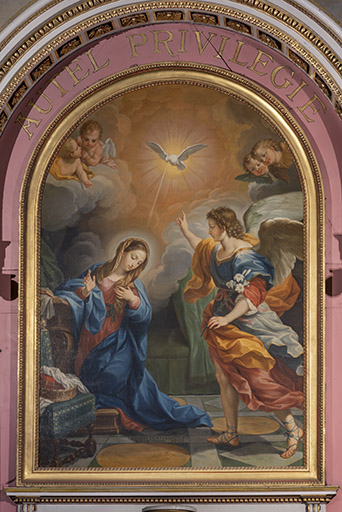 tableau d'autel : l'Annonciation