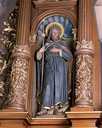 2 statues : saint Maimboeuf et saint Claude
