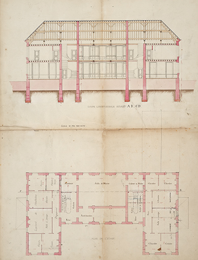 maison commune, justice de paix et école