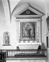 2 autels, 2 retables (autels secondaires du Rosaire et de saint Joseph)