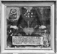 tableau ex-voto : Vierge à l'Enfant et donateurs
