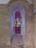 verrière figurée : le baptême du Christ