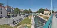 site de l'écluse 55 du versant Saône, dite de Dijon (canal de Bourgogne)