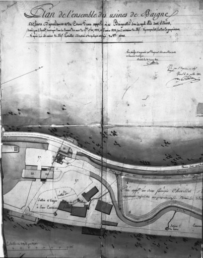 usine métallurgique dite forges de Baignes, puis fonderie Tiquet Fils