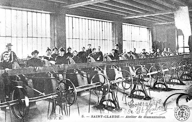 usine de taille de pierre pour la joaillerie et l'industrie dite diamanterie Le Diamant