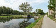 site de l'écluse 68 du versant Seine, écluse de garde, dite de Prégilbert (canal du Nivernais)