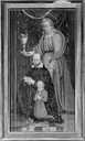 2 tableaux (polyptyque) : saint Pierre et donateur, saint Jean l'Evangéliste et donateurs