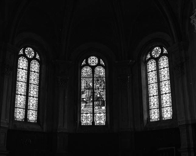 baie 0 : l'Apparition du Sacré-Coeur à Marguerite-Marie Alacoque