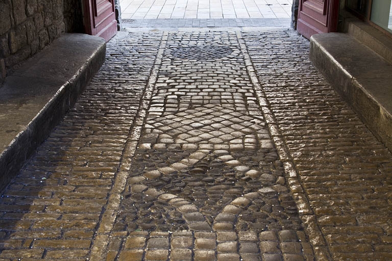 Premier passage cocher : décor du sol